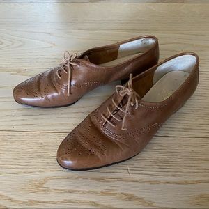 Ferragamo brown oxford shoes